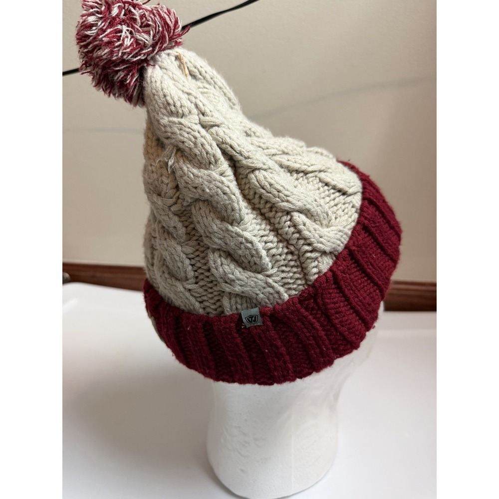 Alabama Crimson Tide NCAA " Barometer " Cuffed with Pom Knit Hat - Picture 6 of 7